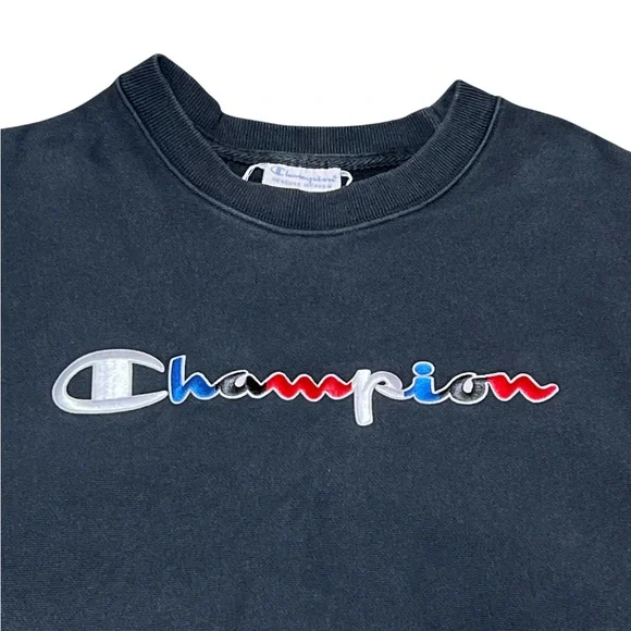 🟡Champion Women’s Vintage Reverse Weave Spell Out Sweatshirt Size M - Picture 3 of 5